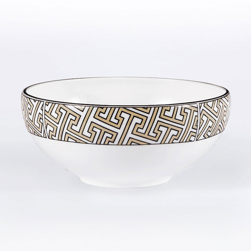 Maze Breakfast Bowl, D15cm, Truffle-0