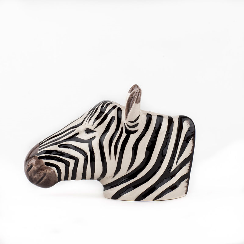 Zebra Egg Cup, H8.5cm, Black & White-1