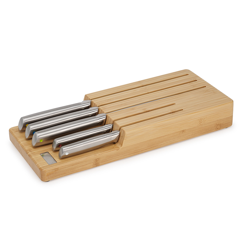 Elevate 5 Piece Knife Set with Storage, Bamboo-1