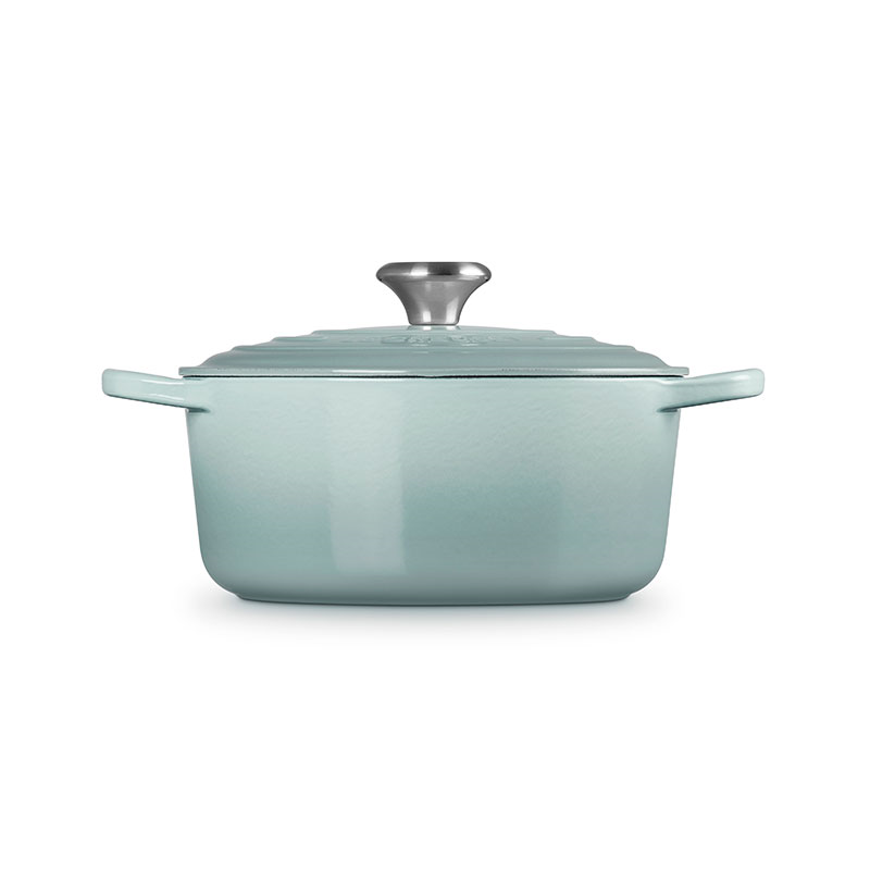 Cast Iron Round Casserole, 24cm, Sea Salt-2