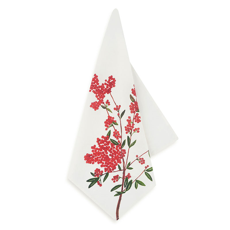 Les Airelles Linen Napkin, 50 x 50cm, Red-3