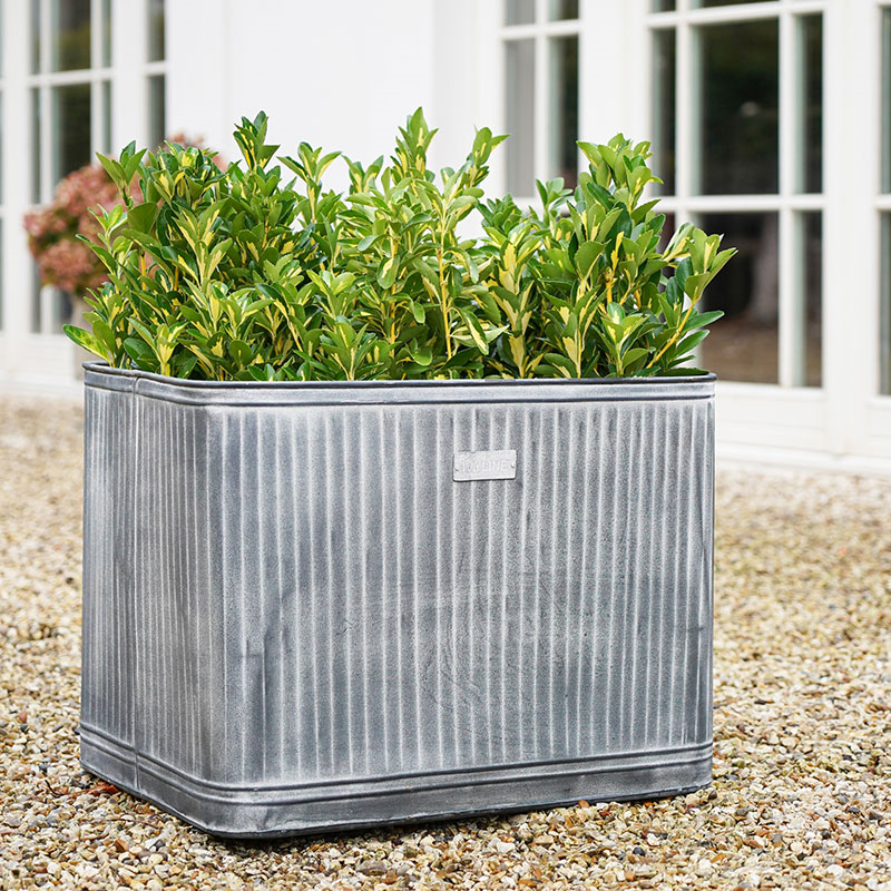 Hampton Planter, D34cm, Galvanised-0