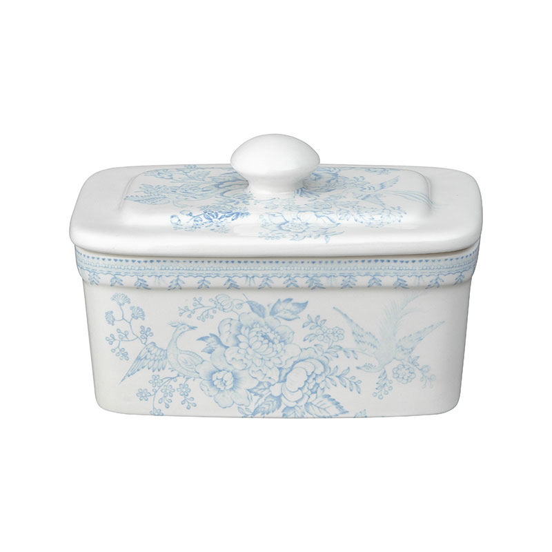 Asiatic Pheasants Butter dish, Blue-0