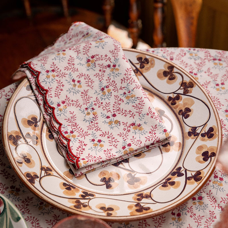 Little Flowers Set of 4 Napkins, 50 x 50cm, Pink-0