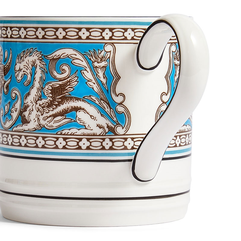 Florentine Mug, 326ml, Turquoise-1