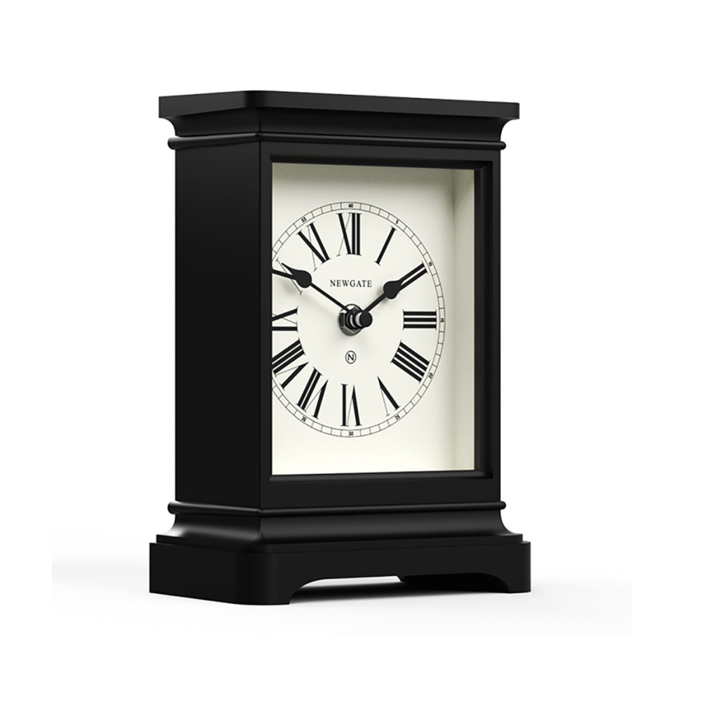 Time Lord Mantel clock, H22 x W14 x D8cm, Black-2