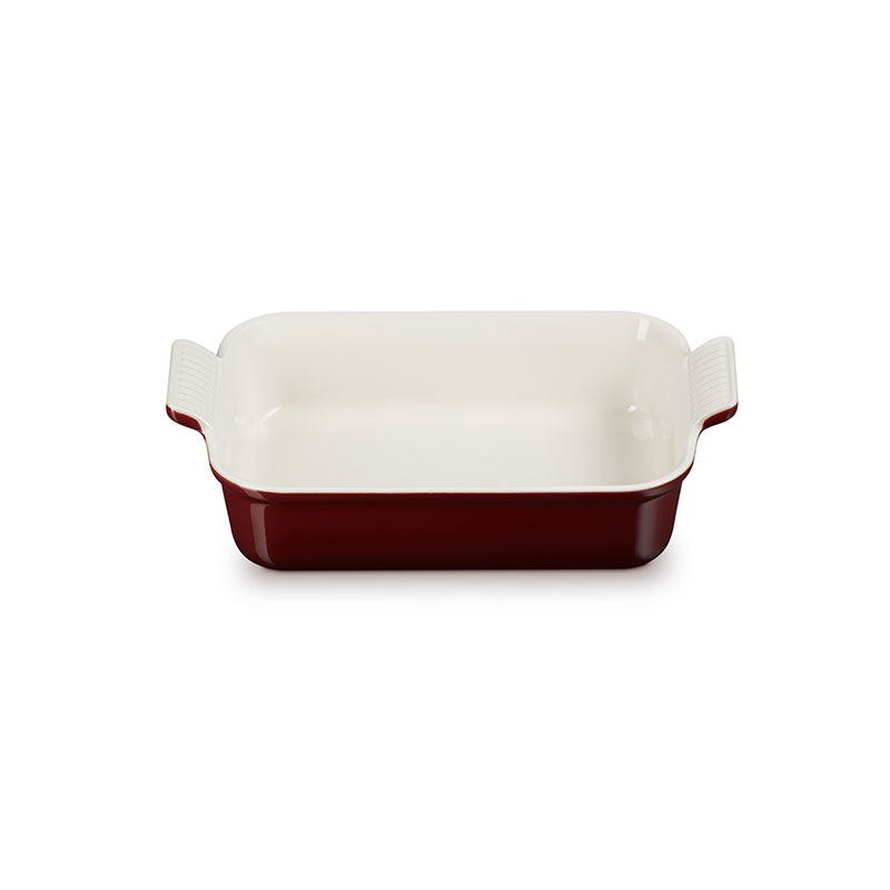 Stoneware Heritage Rectangular Dish, 26cm, Garnet-1