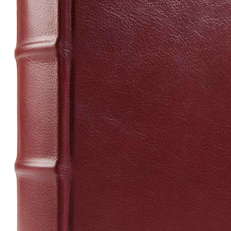 Leather Square Photo Album, 35.5 x 36.5cm, Burgundy-3