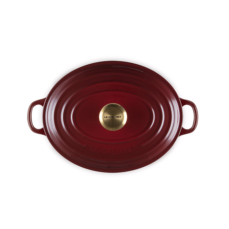 Signature Cast Iron Oval Casserole, 27cm, Garnet-3