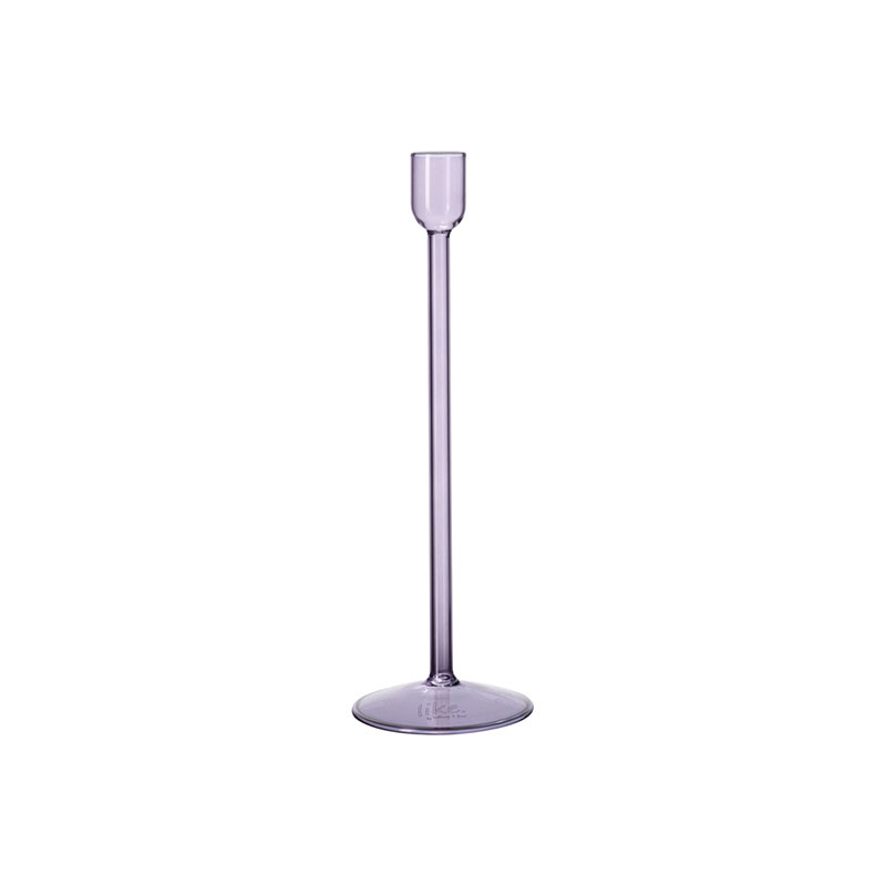 Like Candleholder, H25cm, Purple-0