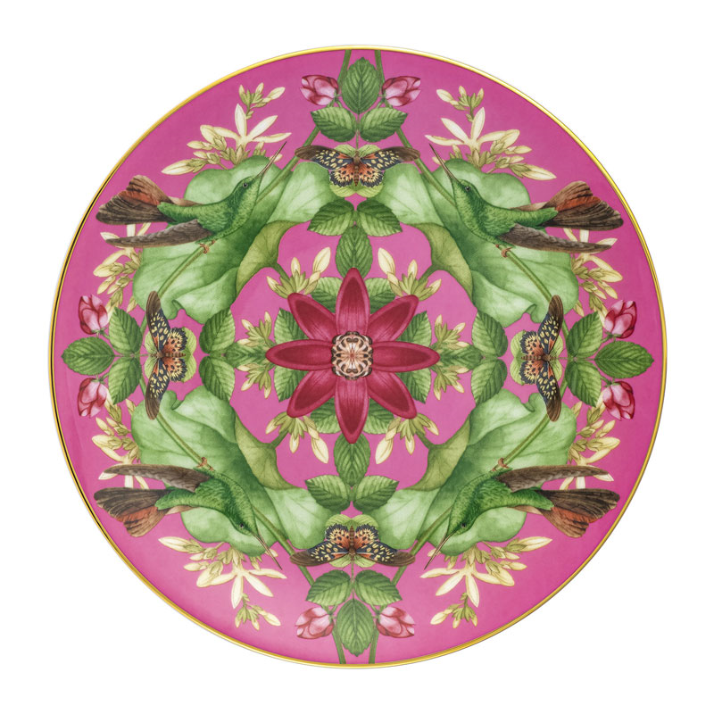 Wonderlust Pink Lotus Coupe Plate, D20cm, Pink-0