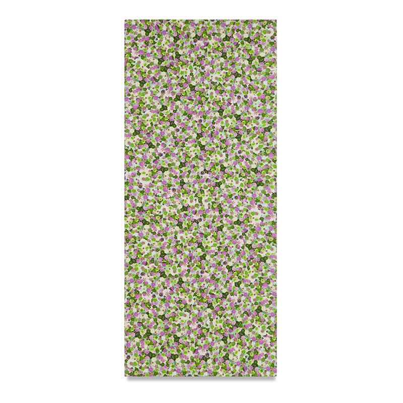 Le Marché aux Fleurs Linen Tablecloth, 300cm x 165cm, Purple/Pink/Green-0