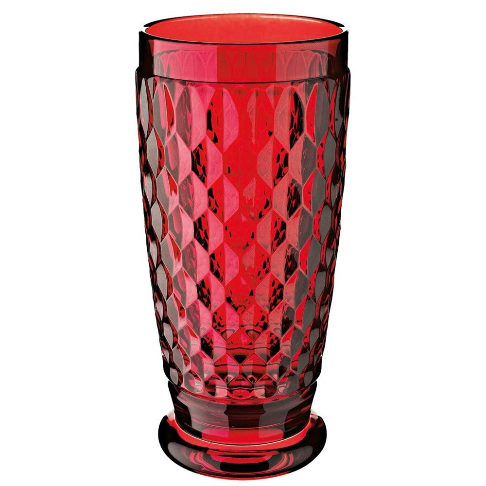 Boston Coloured Highball/beer tumbler, 16.2cm, Red-0