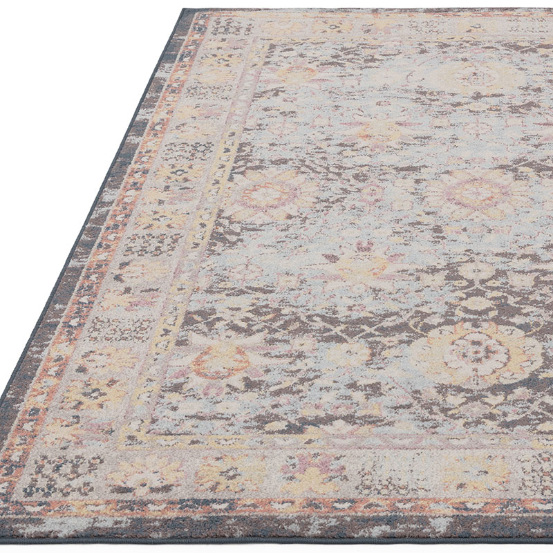 Flores gita classic persian border rug, 200 x 290cm, Multi-1