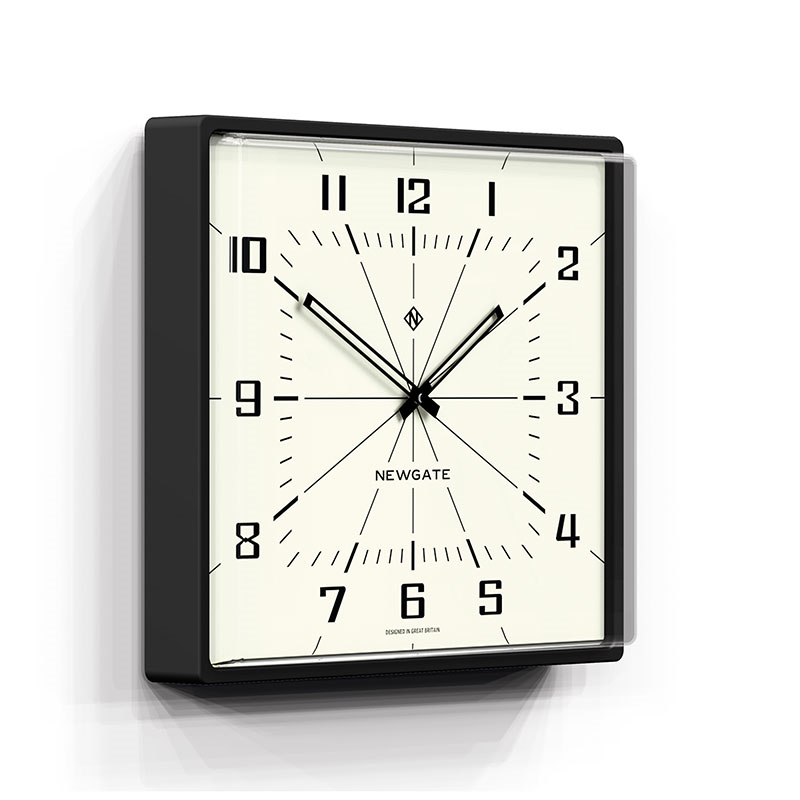 Box Office Wall Clock, D42cm, Black/Cream-1