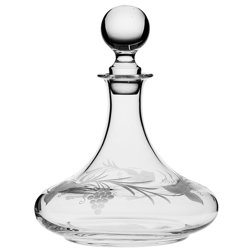 Grapevine Ships Decanter, 750ml, Clear-0