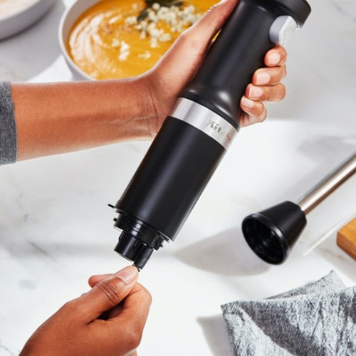 Cordless hand blender, Black Matte, 43cm-4