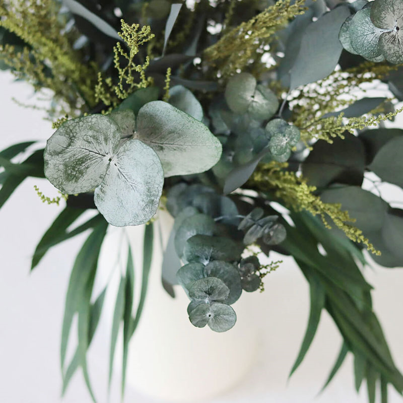 Hand-Tied Large Bouquet, Greenery & Neutrals, Matcha-4