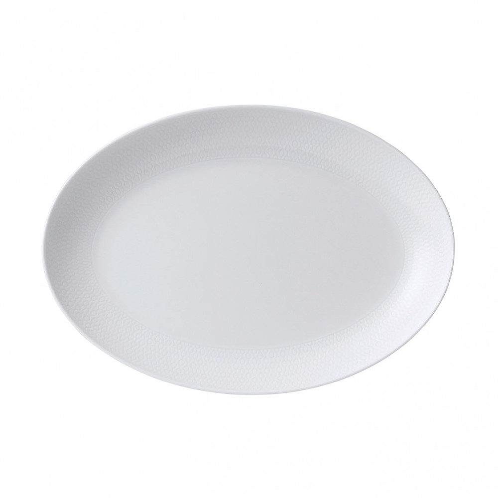 Gio Oval platter, 30cm, White-0