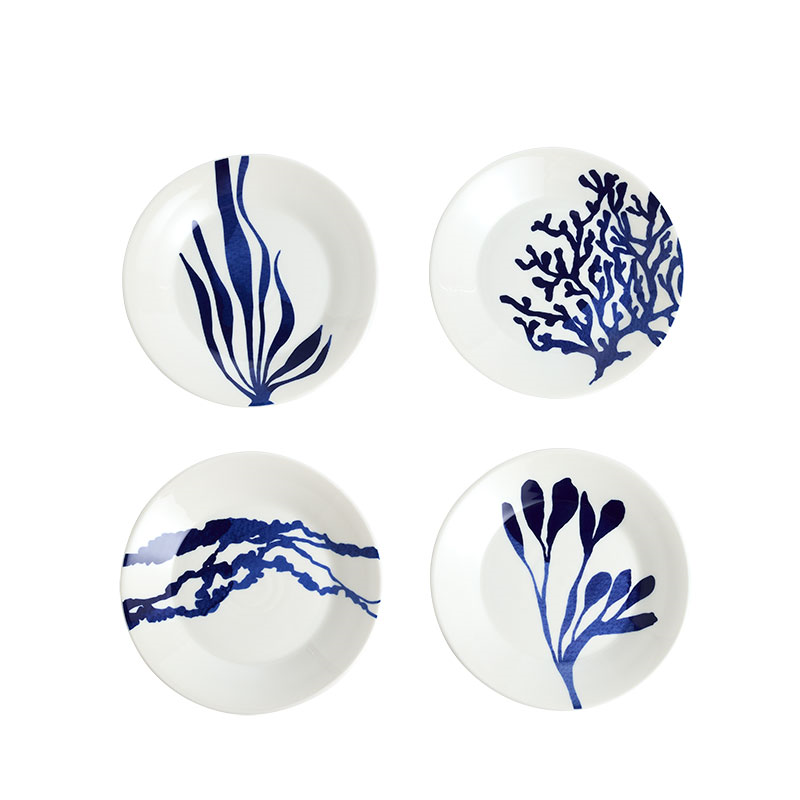 Pacific Set of 4 Tapas Plate, D16cm, Blue-0