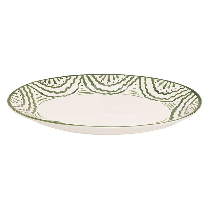 Ondas Serving Platter, L36 x W26.5cm, Green-3