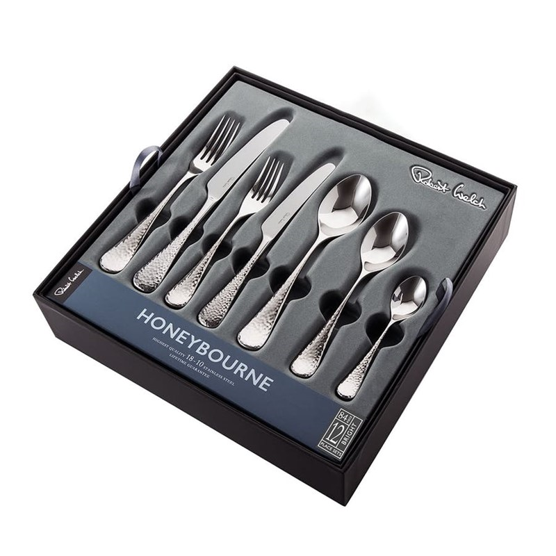 Honeybourne Bright 84 piece cutlery set, Stainless Steel-1