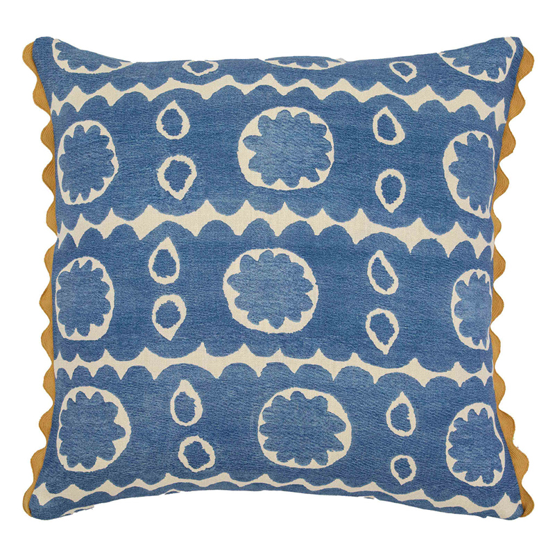 Osborne Cushion, 57 x 57cm, Blue-0