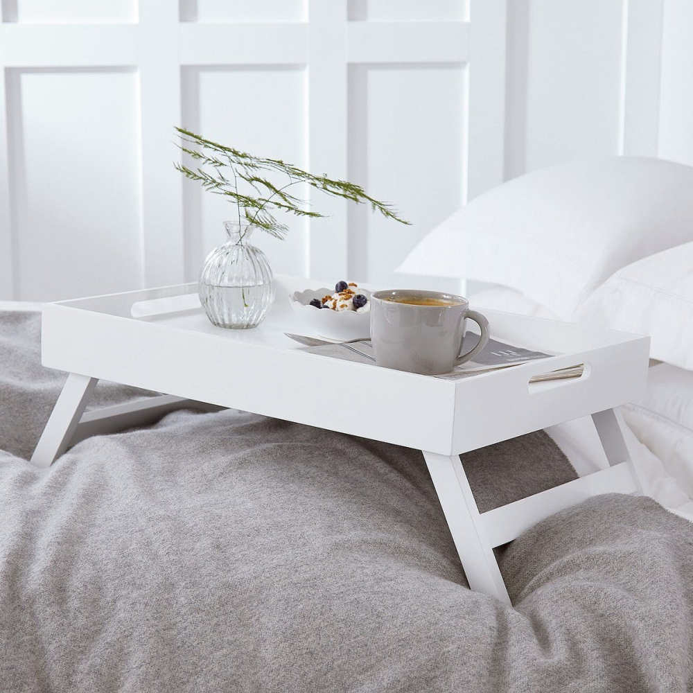 Breakfast in Bed Tray, Matte White-0