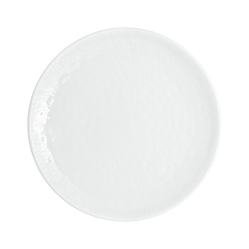 Carve White Small Plate, D17.5cm-3