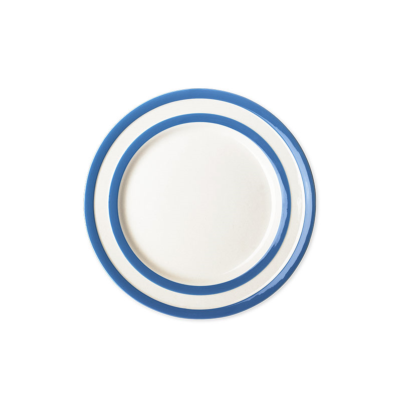 Set of 4 Breakfast Plates, D22.5cm, Blue-0