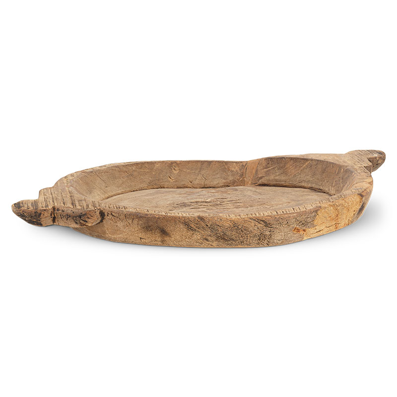 Karua Reclaimed Wood Traditional Bowl, D38cm, Natural-1