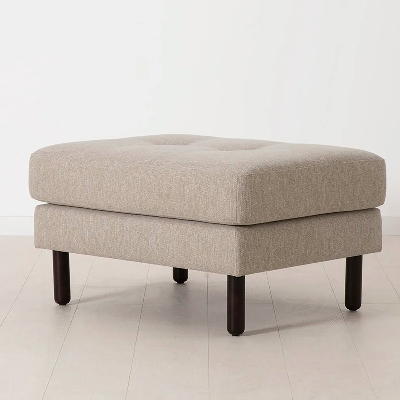 Model 04 Ottoman, Linen Pumice-1