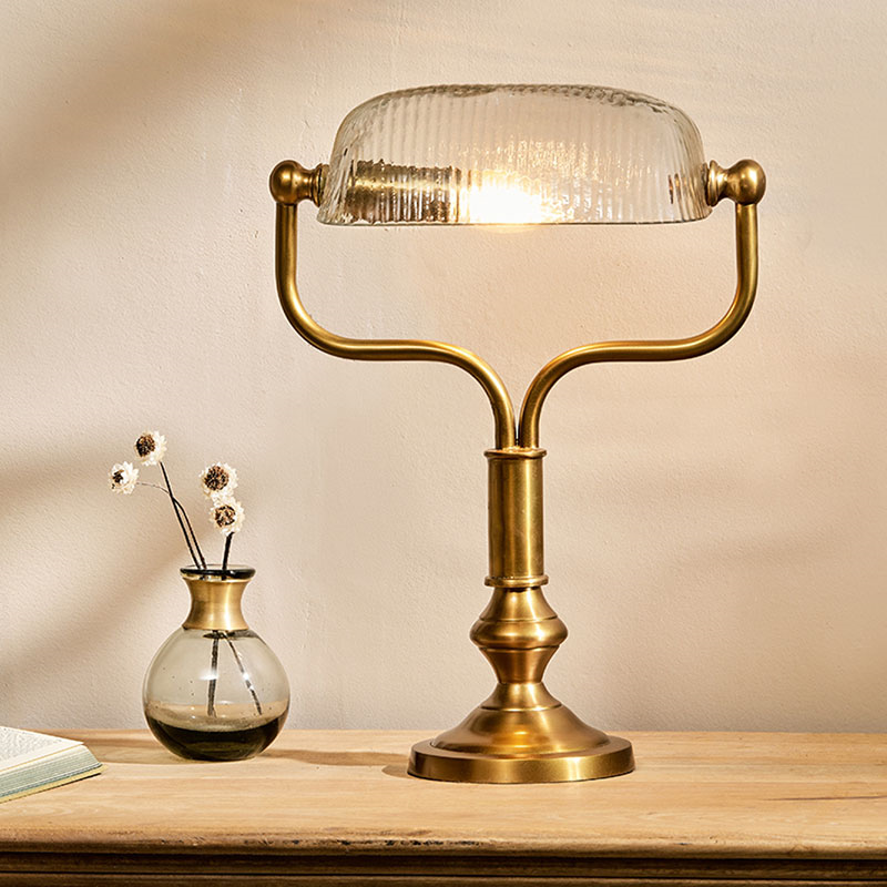 Ulani Vintage Desk Lamp, H34.5cm, Antique Brass-0