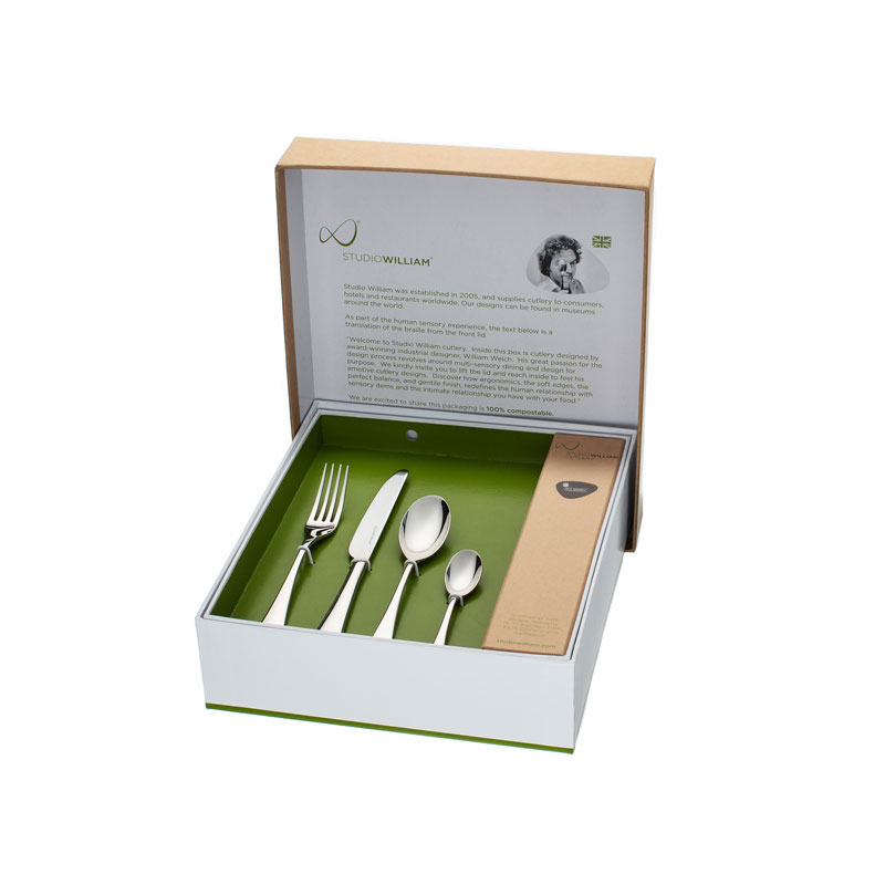 Tilia Crackle 24 Piece Cultery Set, Mirror Finish-1