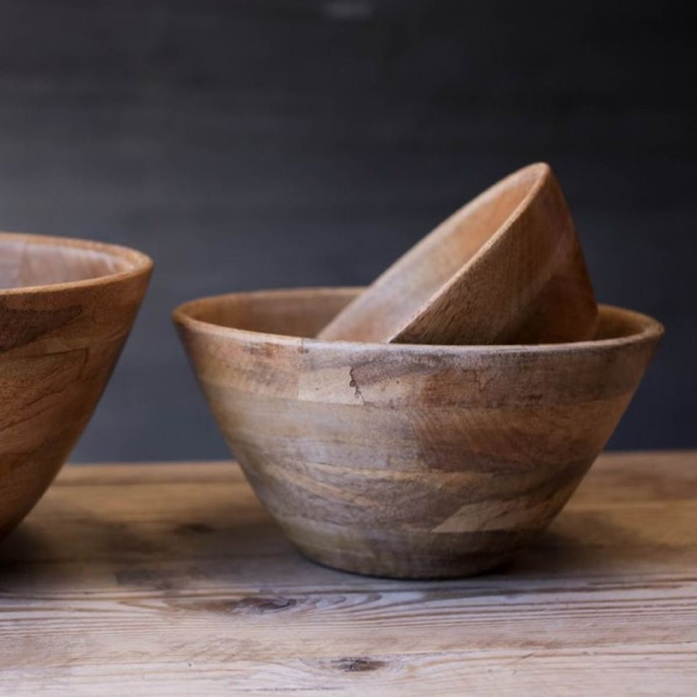 Indus Bowl, D28cm, Mango Wood-0