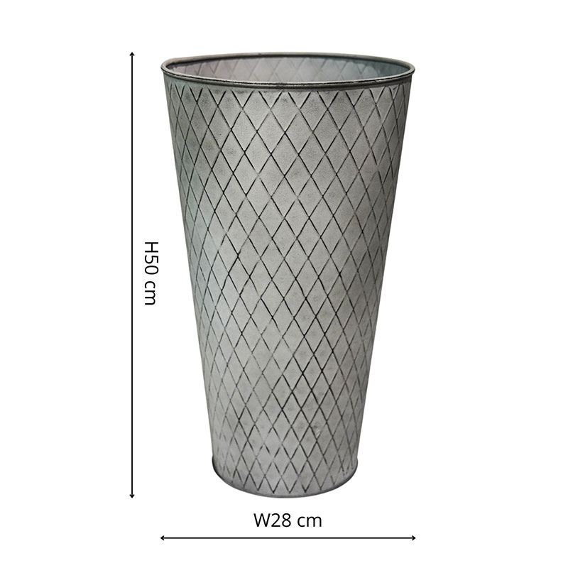 Chatsworth Vase, D28cm, Zinc-4