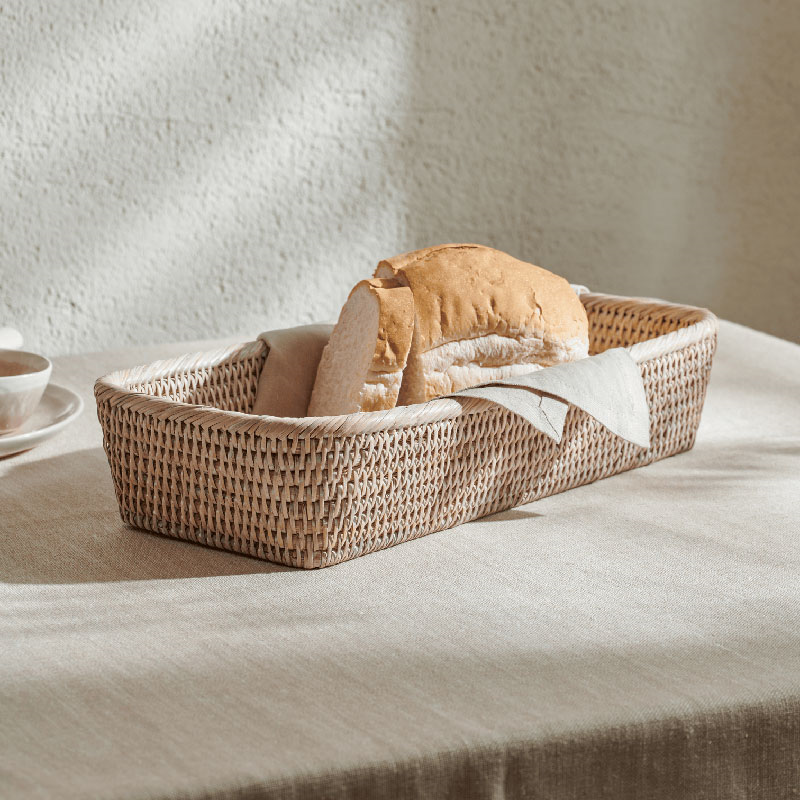 Ashcroft Small Bread Basket, Rattan-0