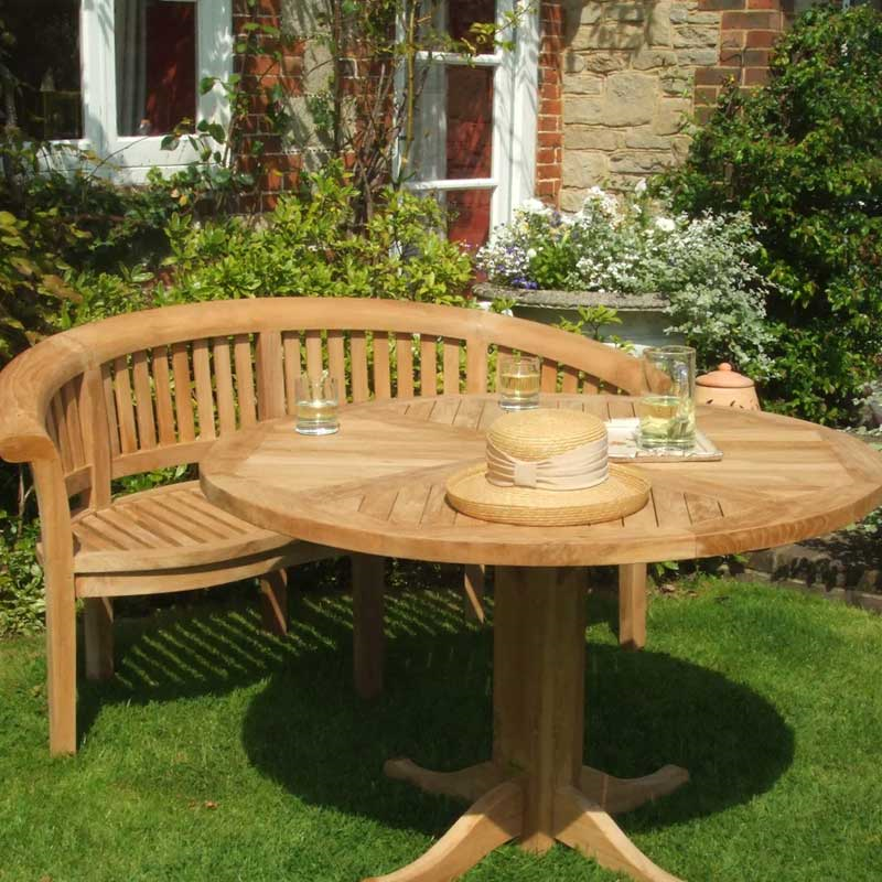 Daisy Round Table, D120cm, Teak-2