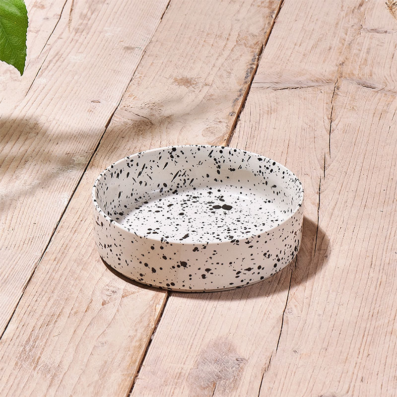 Ama Ceramic Pet Bowl, D15cm, Splatter-0