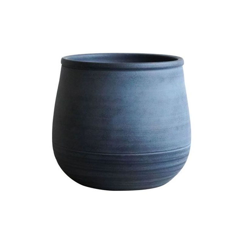 Kew Temperate House Handthrown Planter, D19cm, Azurite-1