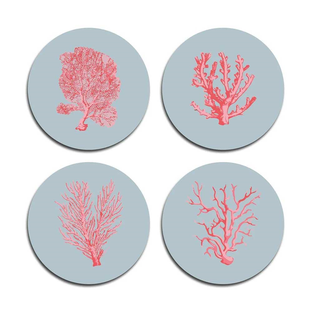 Coasters Coral Coasters set of 4-0