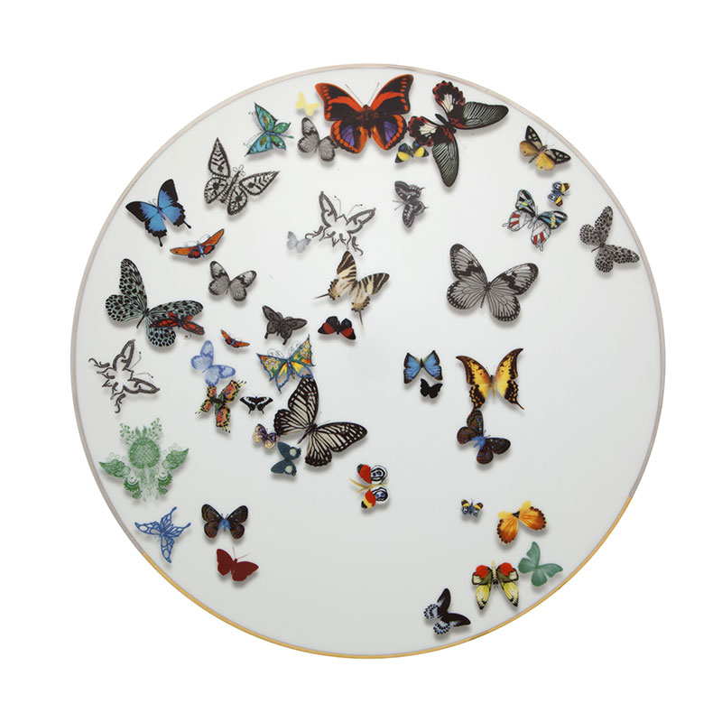 Butterfly Parade Charger Plate, D33.7cm, Multi-0