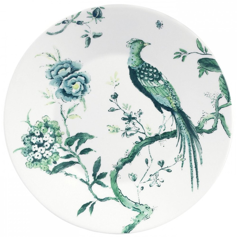 Chinoiserie White Plate, 23cm-0