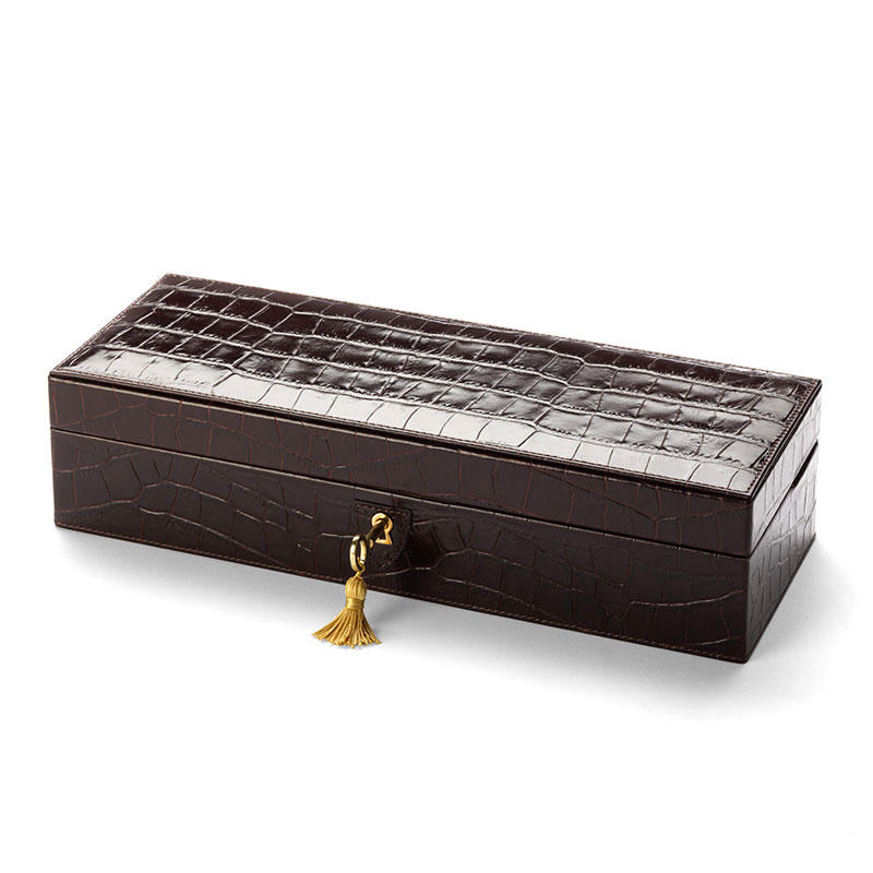 5 Watch Box, L11.5 x W31cm, Amazon Brown Croc-1