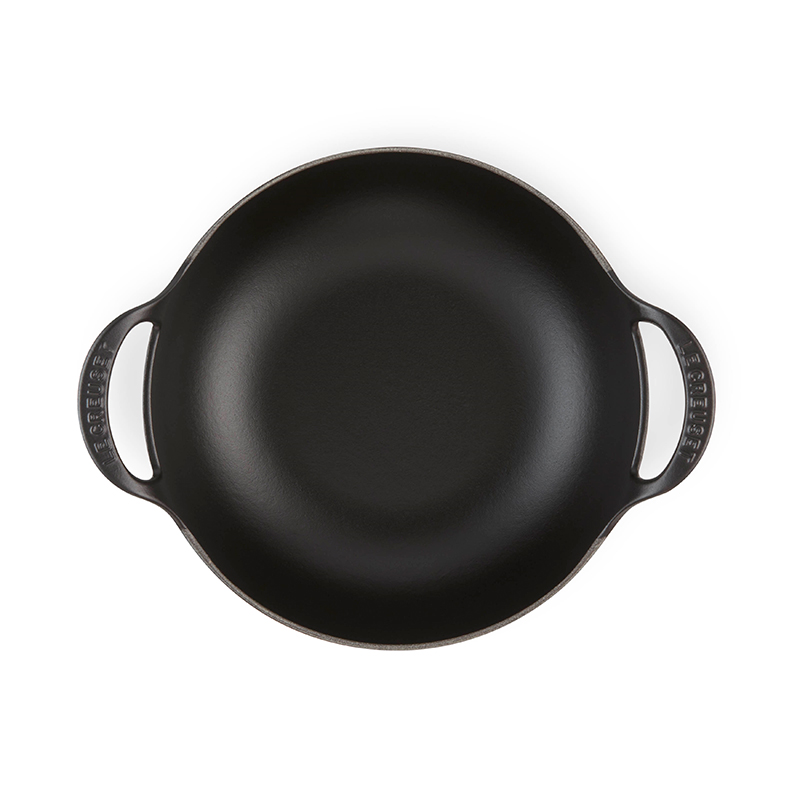 Signature Cast Iron Balti dish, 24cm, Satin Black-1