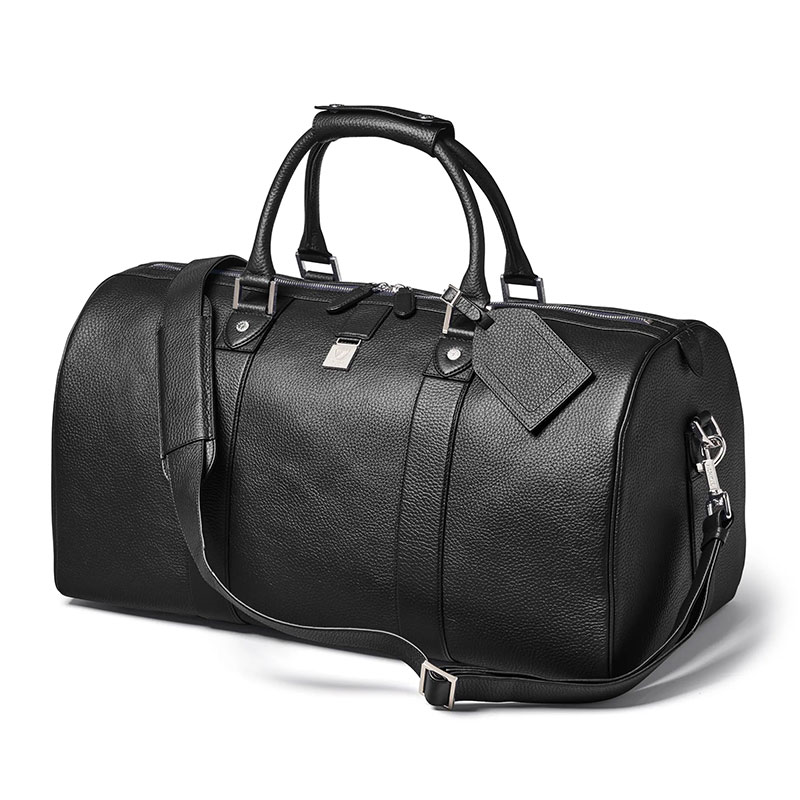 Boston Travel Bag, Black Pebble-0