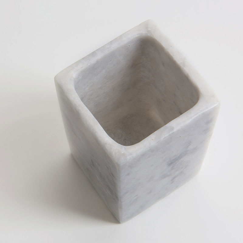 Mandalay Toothbrush Holder, 13 x 8.5cm, Marble-4