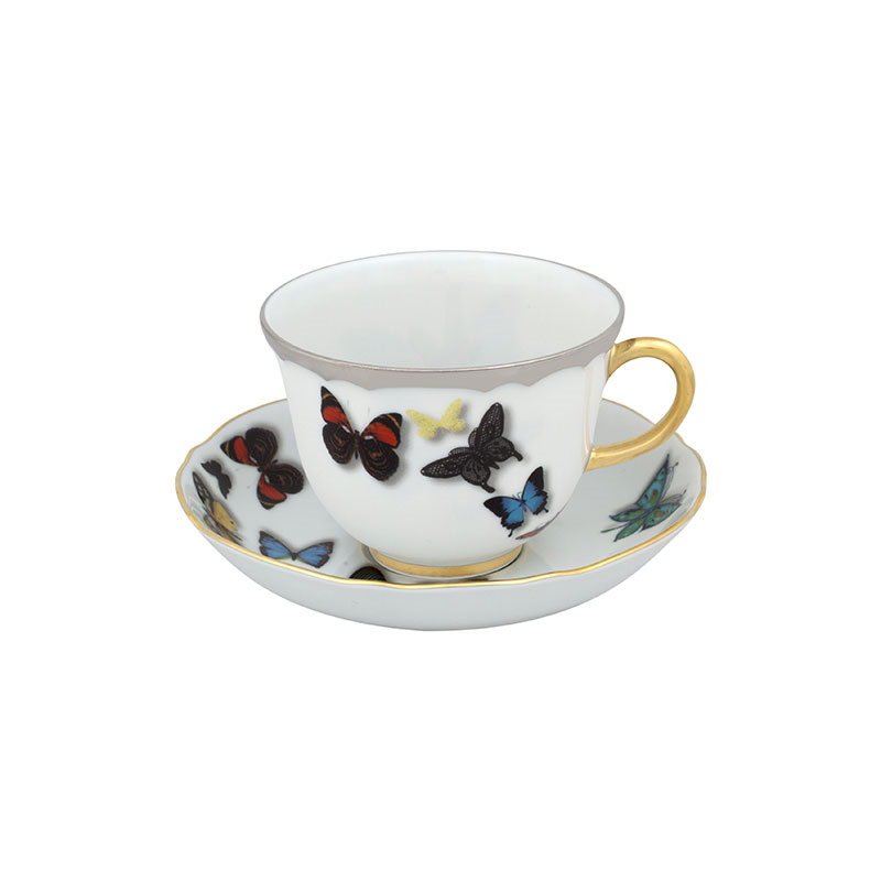 Butterfly Parade Teacup & Saucer, 239 ml, Multi-0