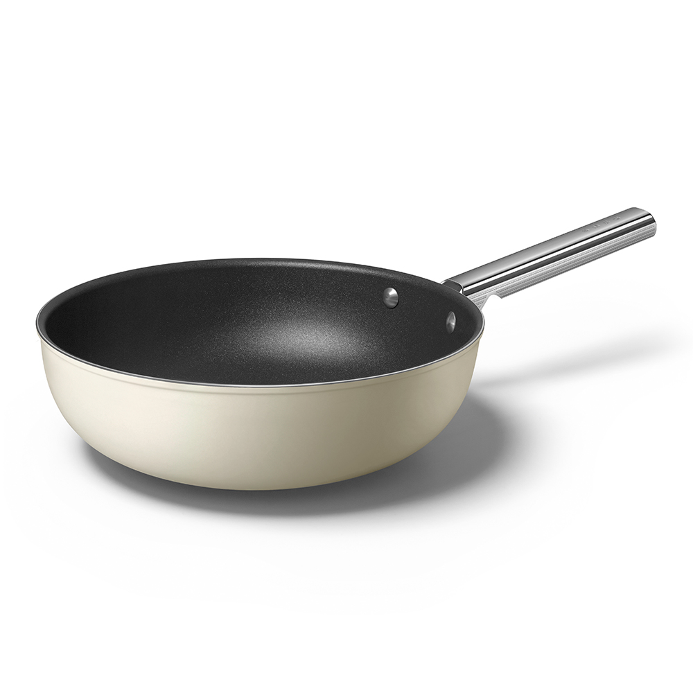 Wok, 30cm, Cream-0