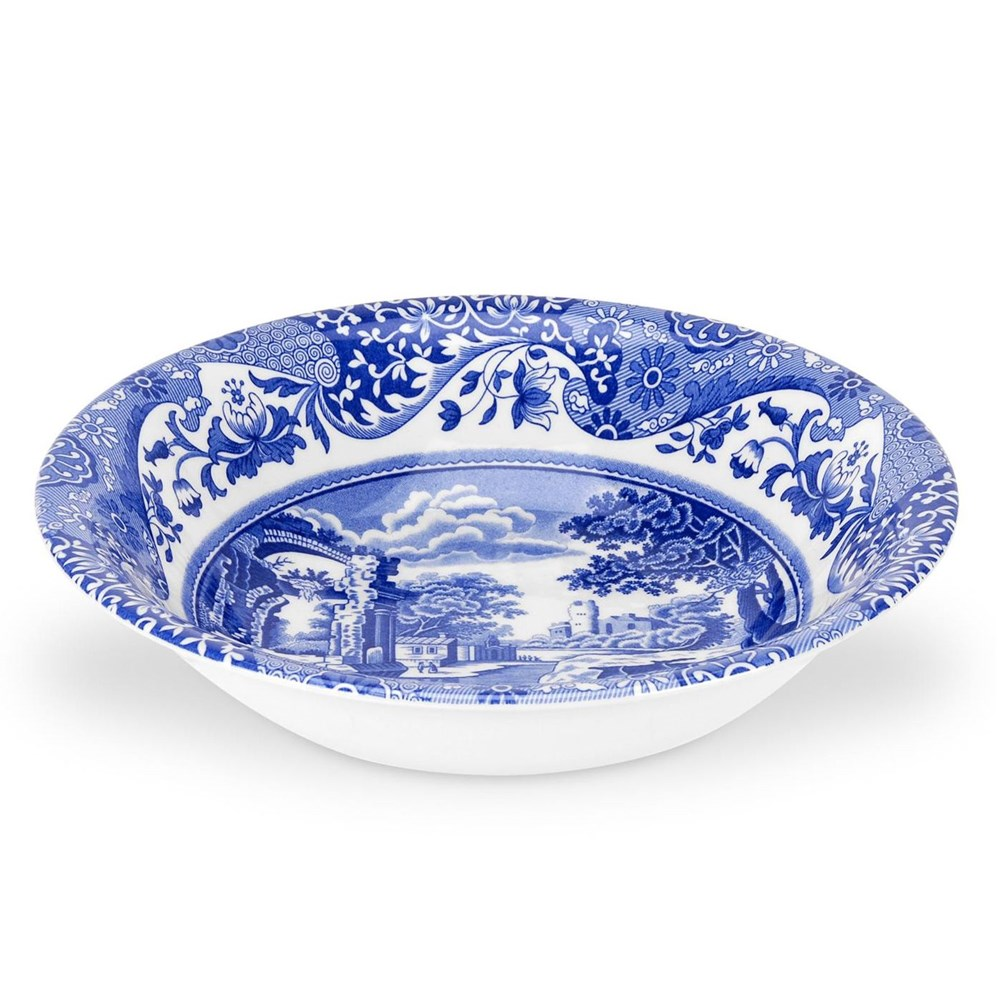 Blue Italian Set of 4 cereal bowls, 20cm-0